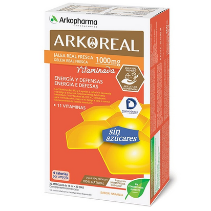 Arkopharma Arkoreal geleia Real Vitamina Sem Açúcares 20 Ampolas